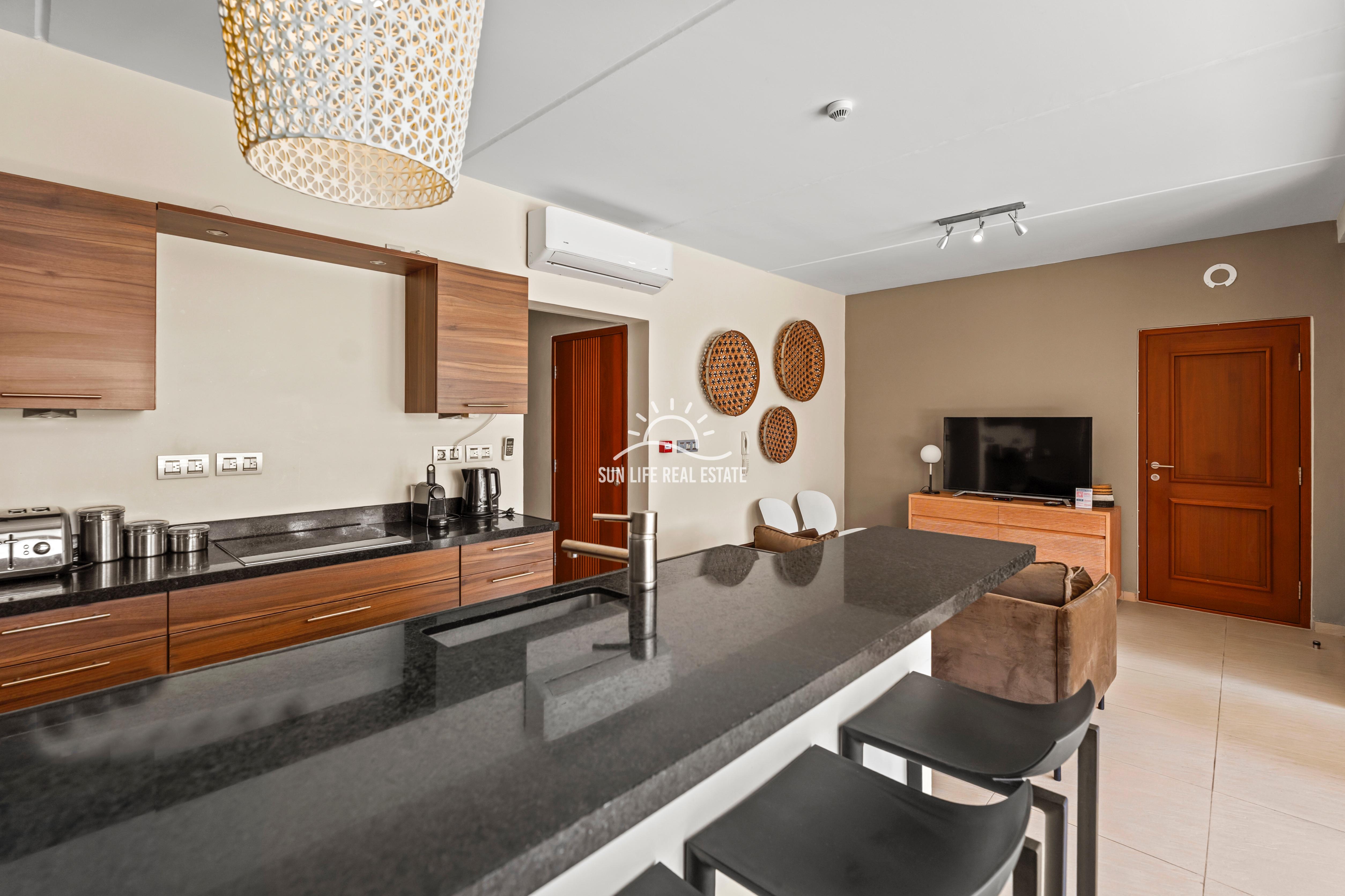 Waterfront Apartment with Private Beach  for Sale on Spanish Water Resort