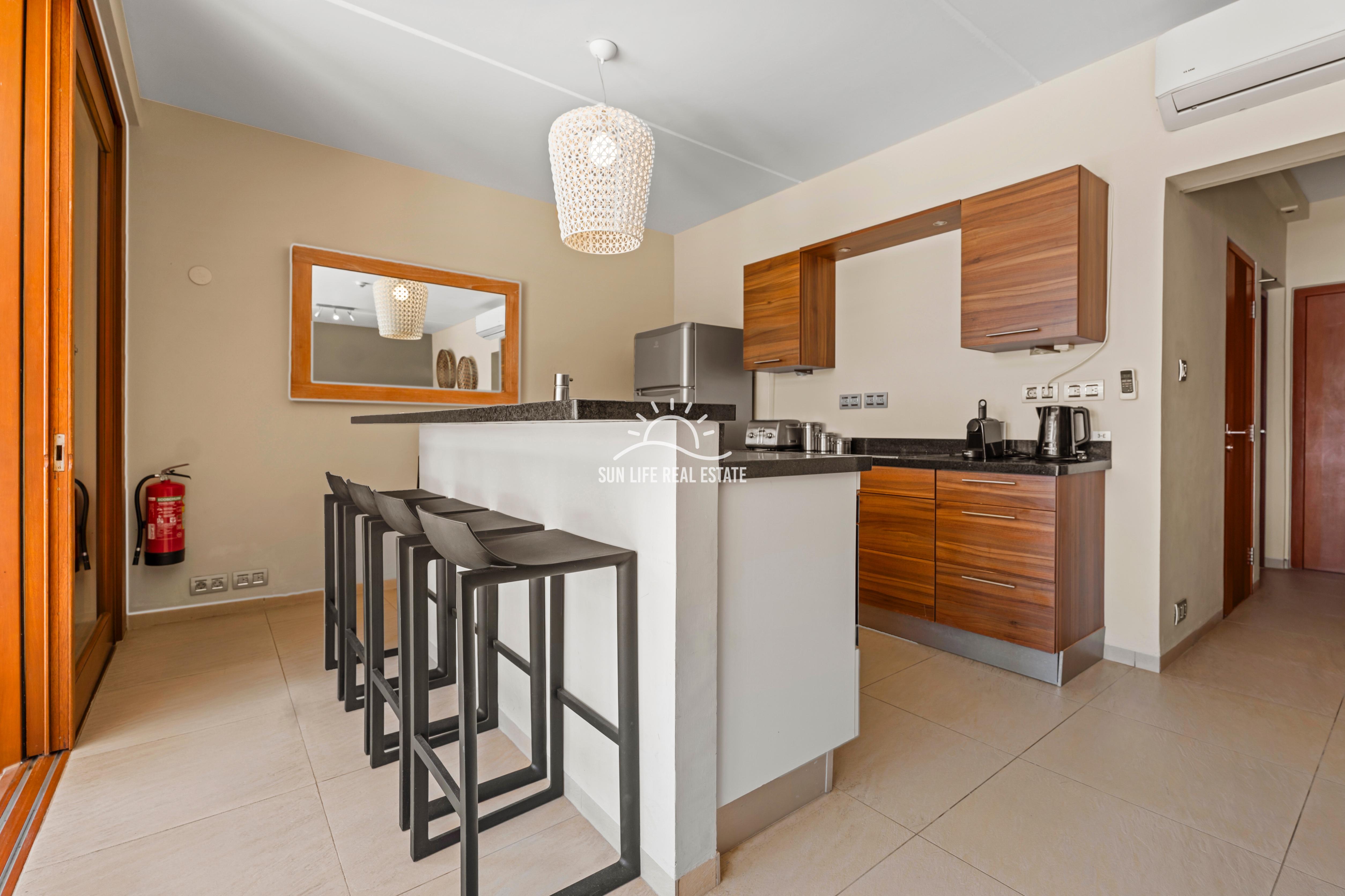 Waterfront Apartment with Private Beach  for Sale on Spanish Water Resort