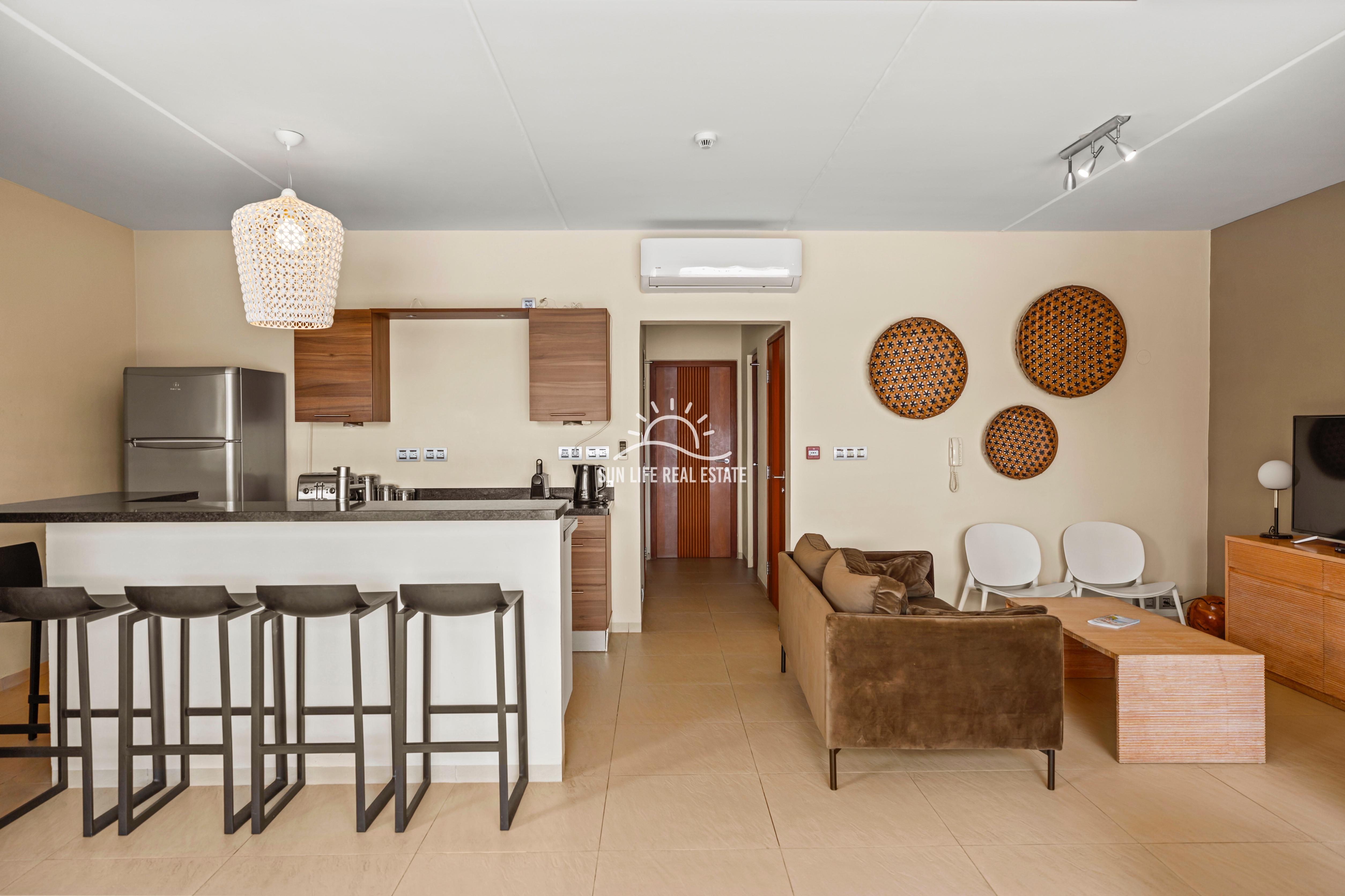 Waterfront Apartment with Private Beach  for Sale on Spanish Water Resort