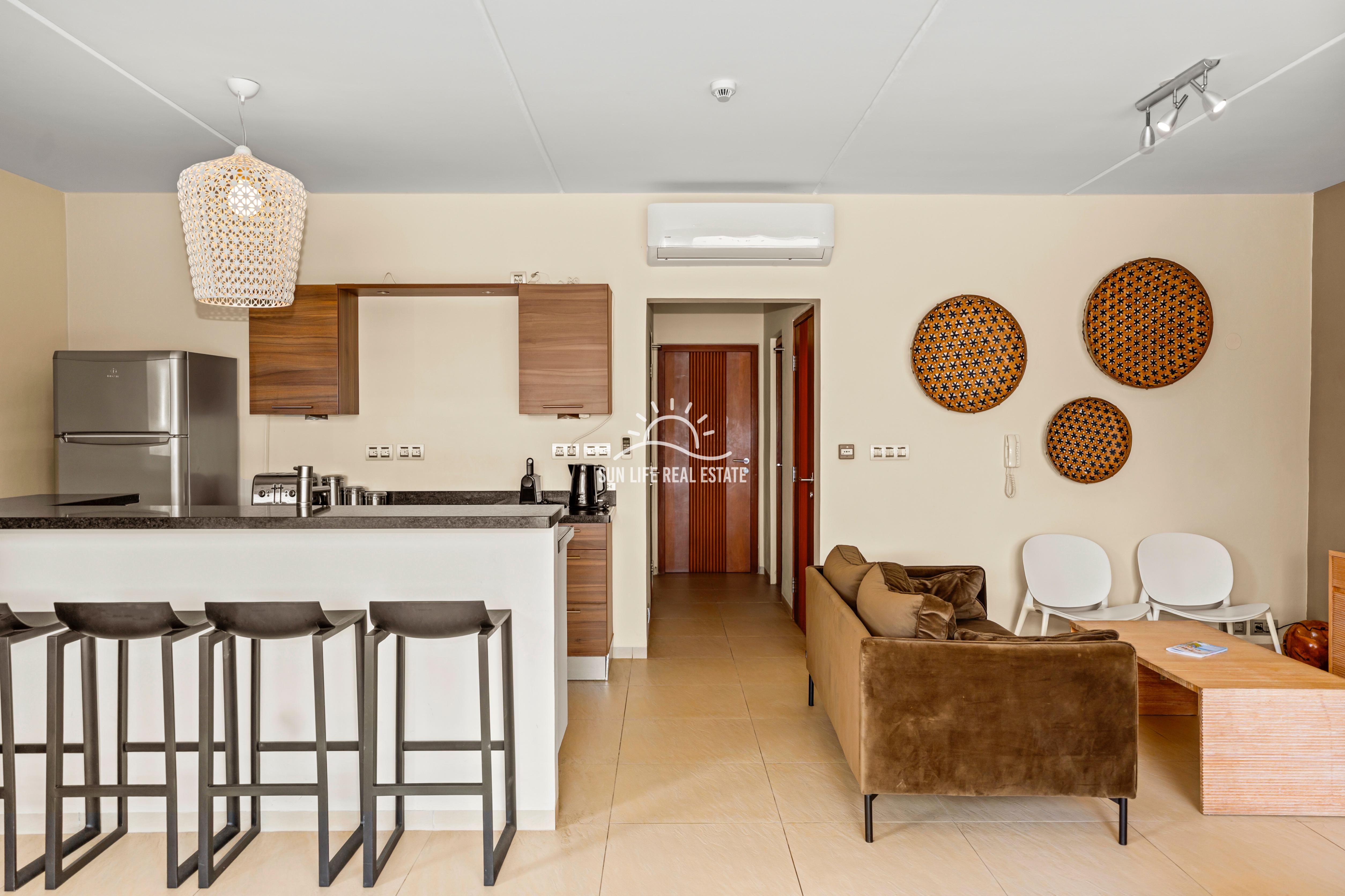 Waterfront Apartment with Private Beach  for Sale on Spanish Water Resort