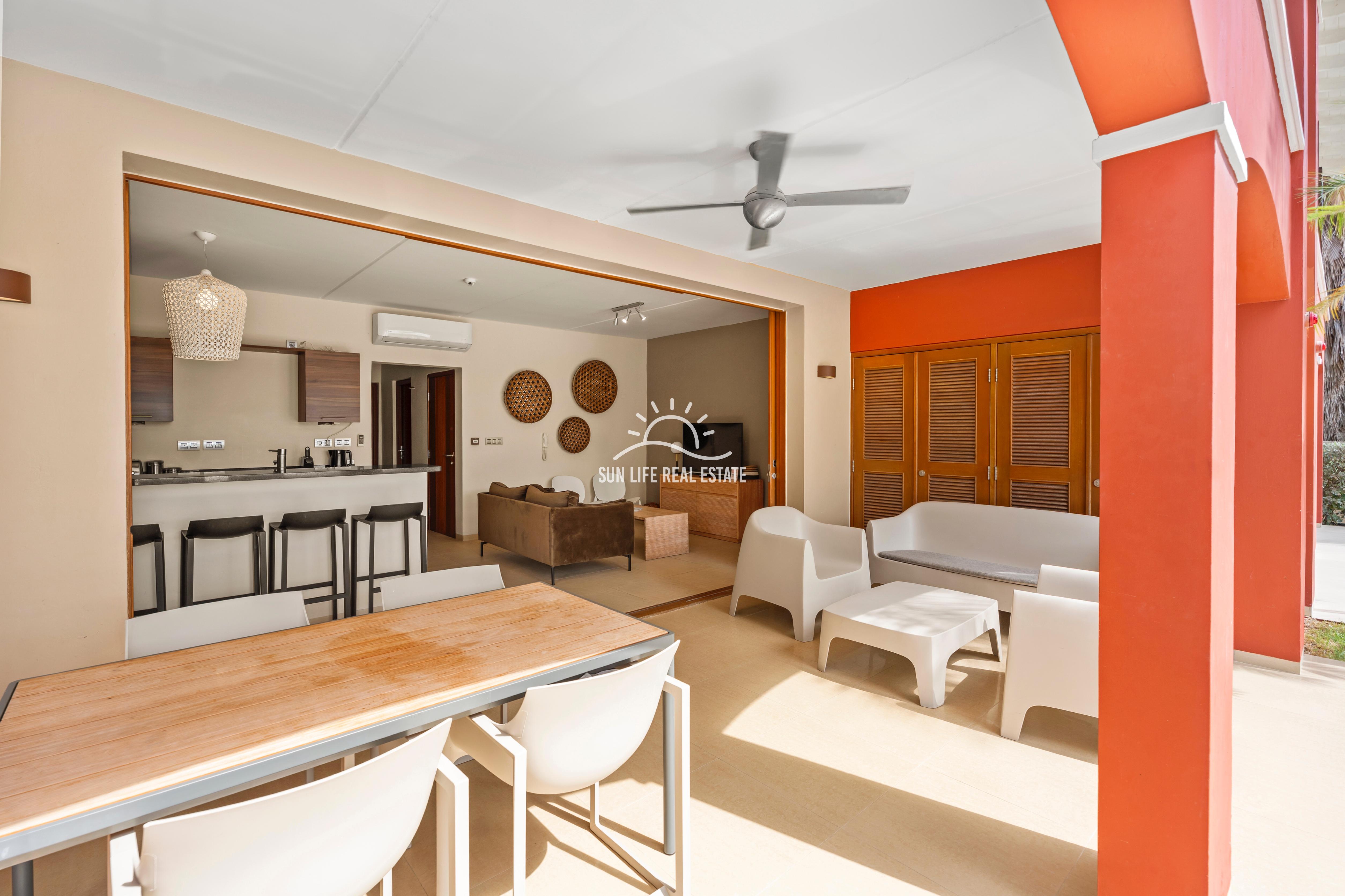 Waterfront Apartment with Private Beach  for Sale on Spanish Water Resort