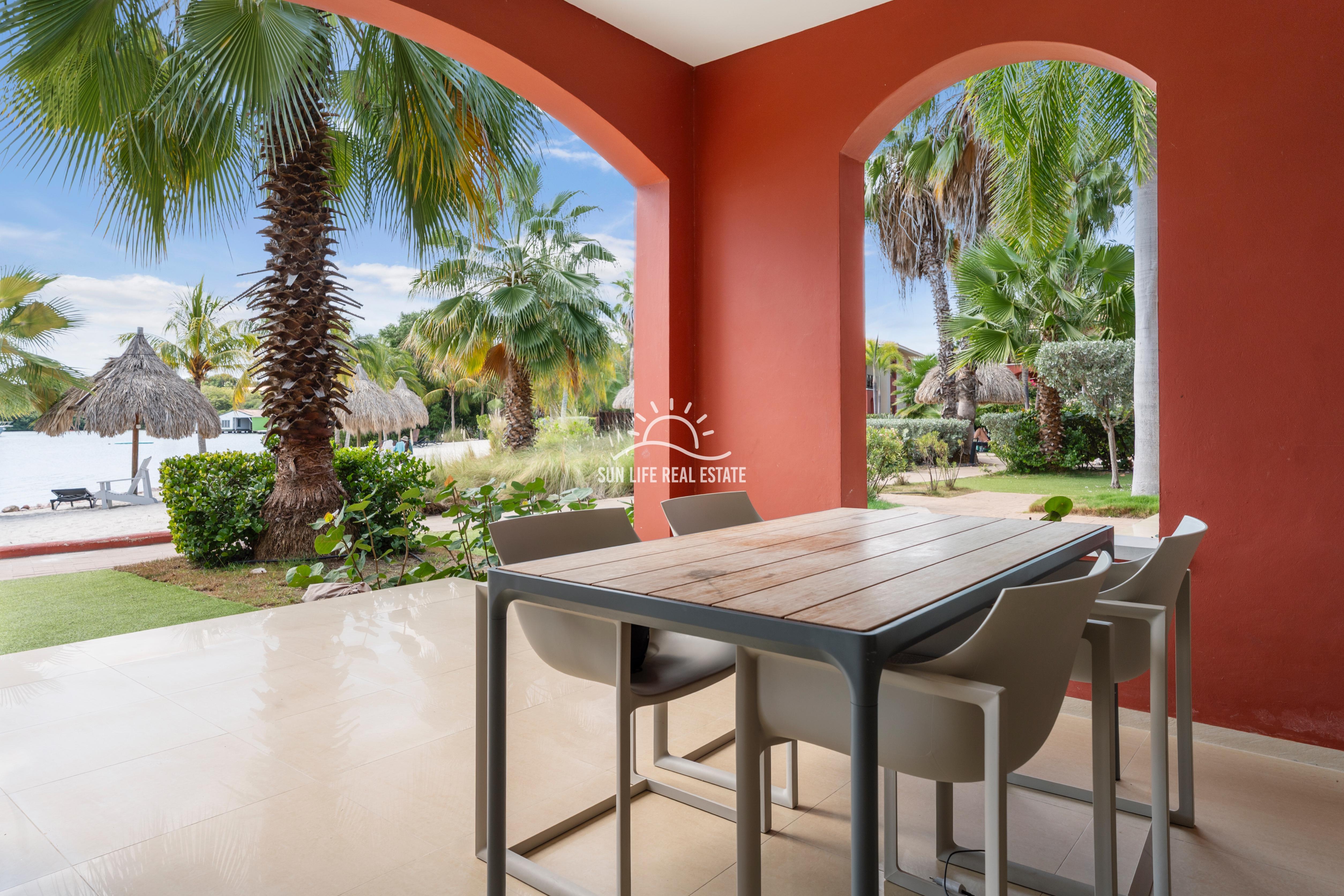 Waterfront Apartment with Private Beach  for Sale on Spanish Water Resort