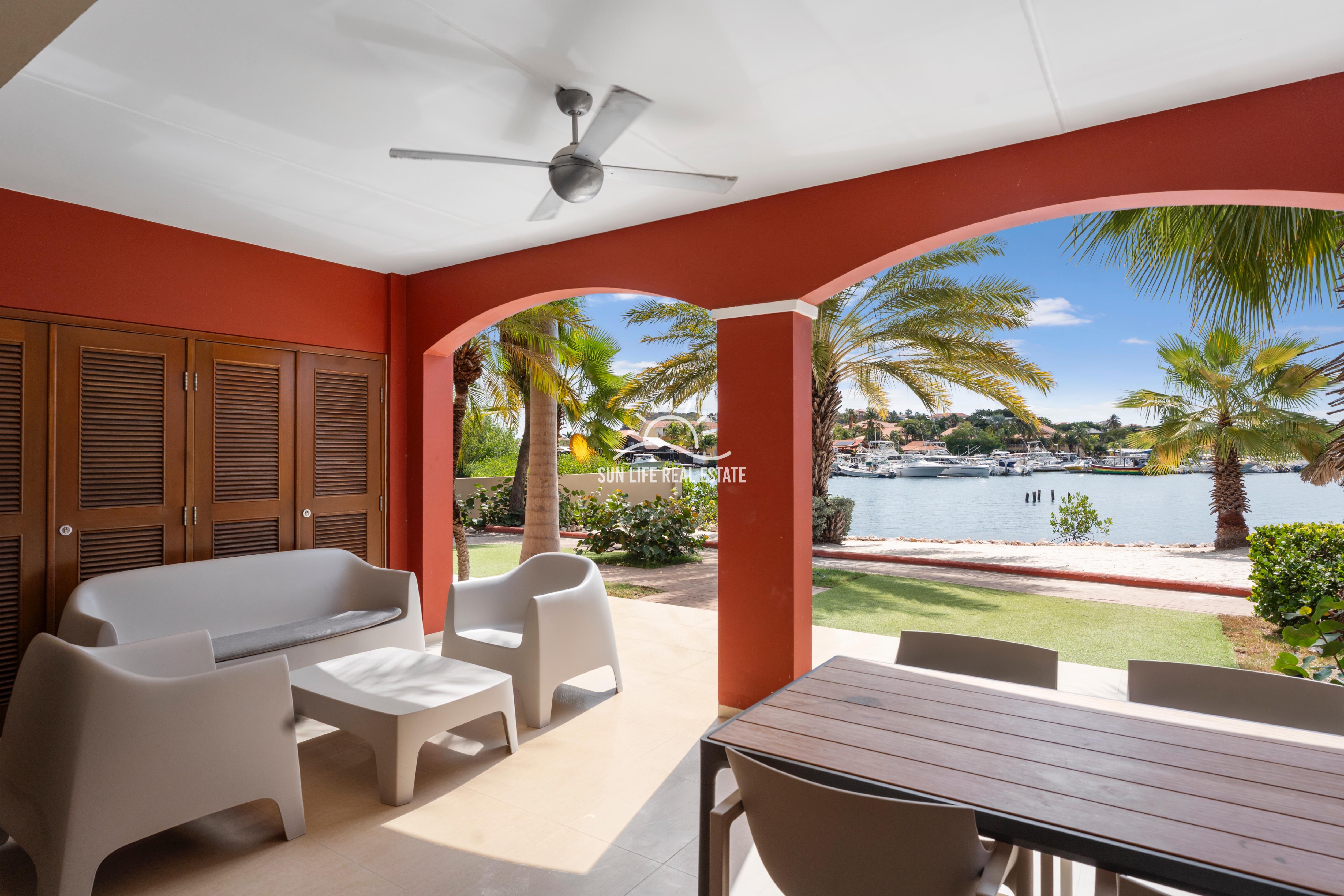 Waterfront Apartment with Private Beach  for Sale on Spanish Water Resort