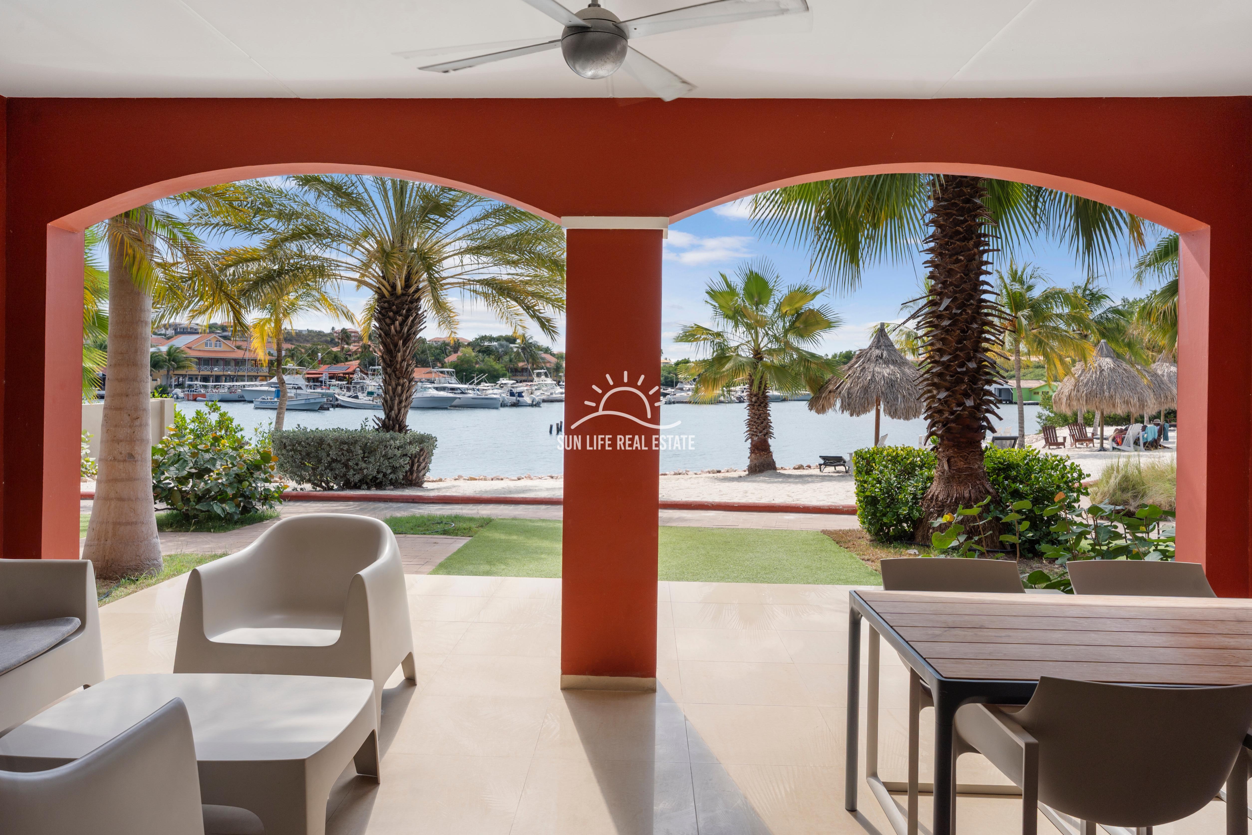 Waterfront Apartment with Private Beach  for Sale on Spanish Water Resort