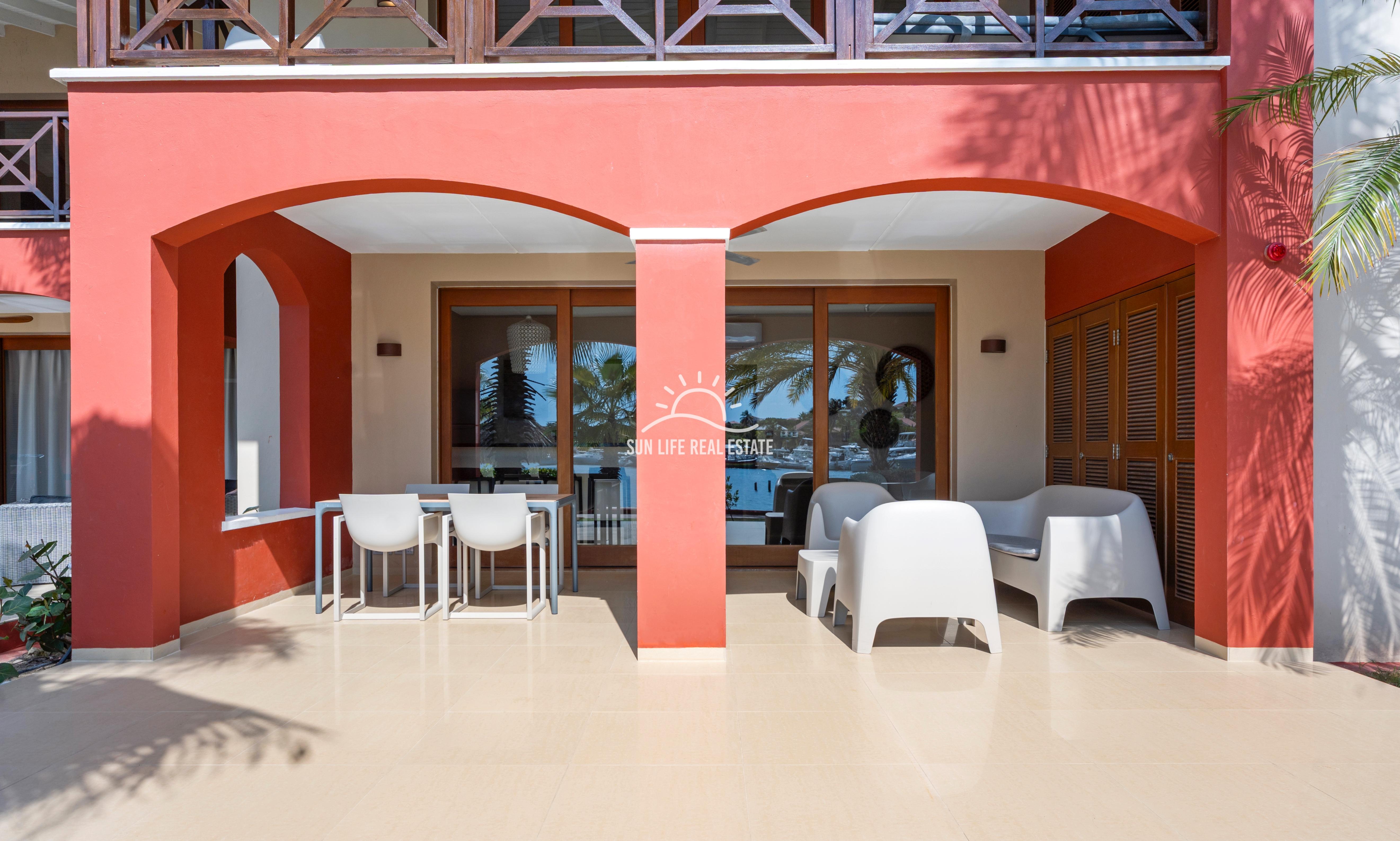 Waterfront Apartment with Private Beach  for Sale on Spanish Water Resort