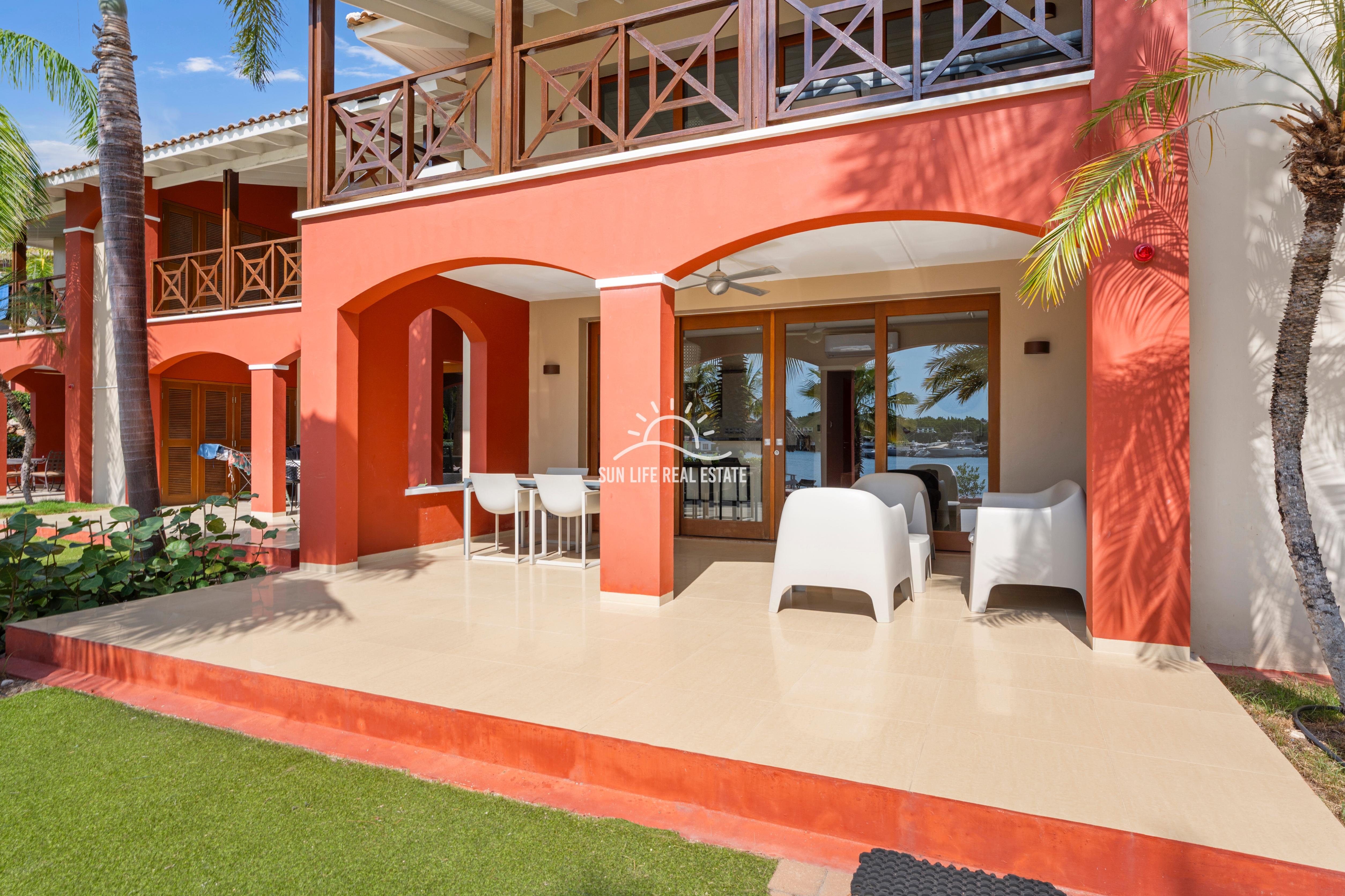 Waterfront Apartment with Private Beach  for Sale on Spanish Water Resort