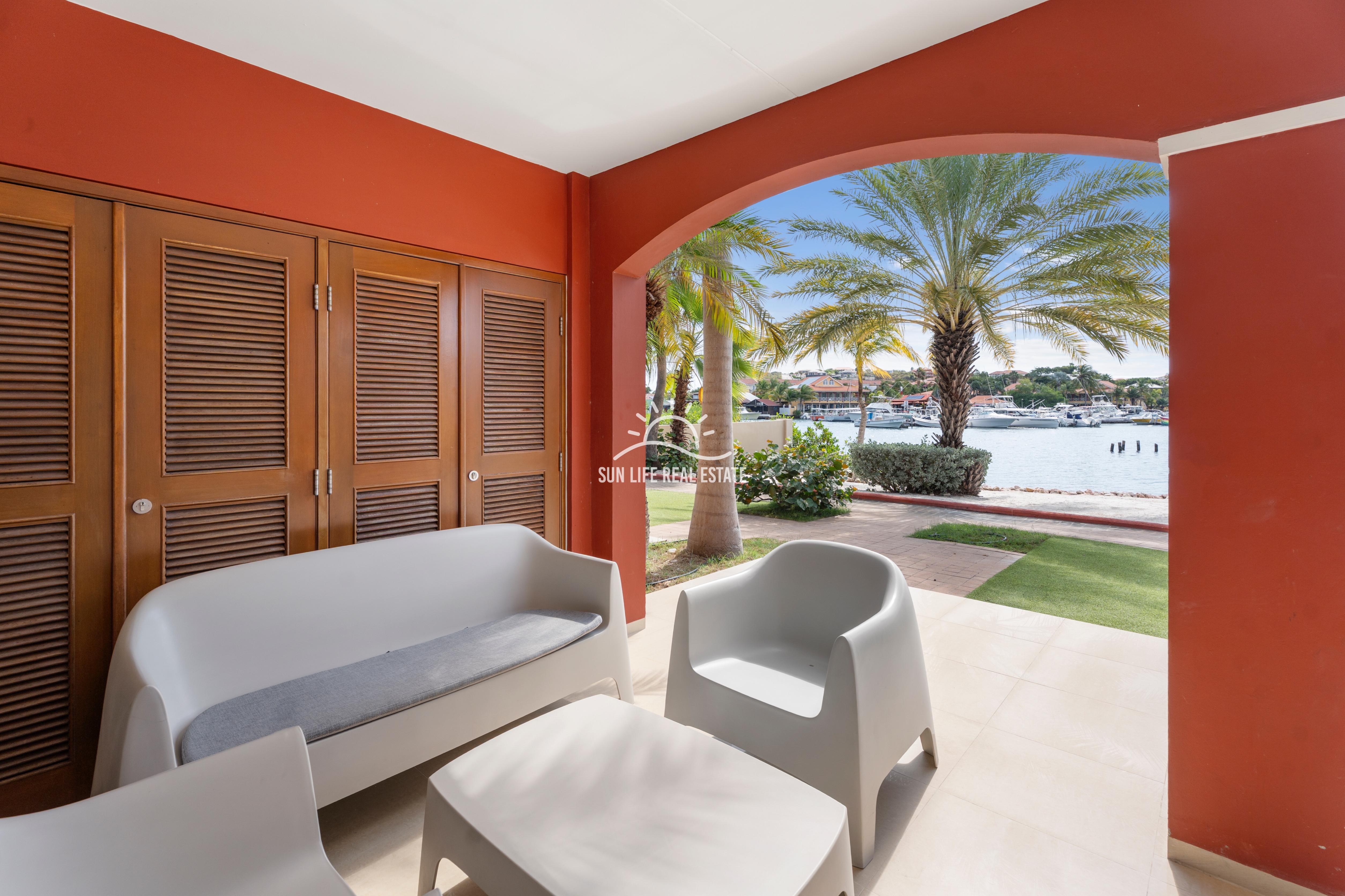 Waterfront Apartment with Private Beach  for Sale on Spanish Water Resort